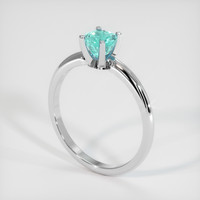 0.67 Ct. Gemstone Ring, 18K White Gold 2