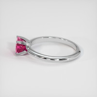 0.81 Ct. Gemstone Ring, 18K White Gold 4