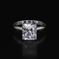 3.18 Ct. Gemstone Ring, 18K White Gold 1