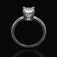 1.40 Ct. Gemstone Ring, 18K White Gold 3