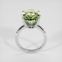 9.47 Ct. Green Tourmaline Ring, 18K White Gold 3