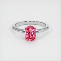 2.10 Ct. Sapphire Ring, 18K White Gold 1