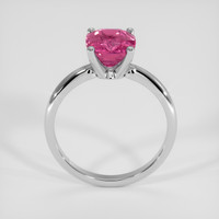 3.19 Ct. Pink Sapphire Ring, 18K White Gold 3