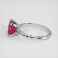 3.19 Ct. Pink Sapphire Ring, 18K White Gold 4