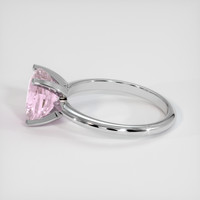 3.07 Ct. Pink Sapphire Ring, 18K White Gold 4