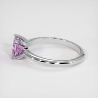 1.31 Ct. Pink Sapphire Ring, 18K White Gold 4
