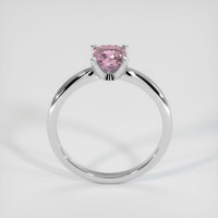 1.13 Ct. Pink Sapphire Ring, 18K White Gold 3