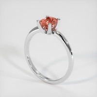 1.17 Ct. Sapphire Ring, 18K White Gold 2
