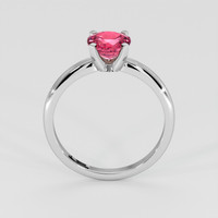 1.07 Ct. Padparadscha Sapphire Ring, 18K White Gold 3