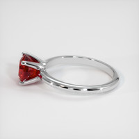 1.54 Ct. Ruby Ring, 18K White Gold 4