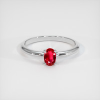 Ruby Ring 0.55 Ct., 18K White Gold Preview