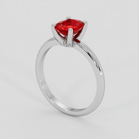 1.24 Ct. Ruby Ring, 18K White Gold 2