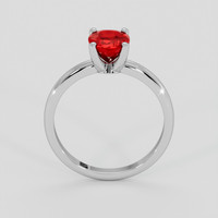 1.24 Ct. Ruby Ring, 18K White Gold 3