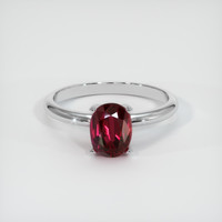 2.02 Ct. Ruby Ring, 18K White Gold 1