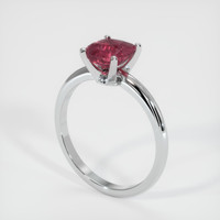 1.41 Ct. Ruby Ring, 18K White Gold 2