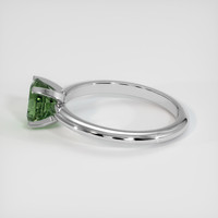 1.50 Ct. Green Sapphire Ring, 18K White Gold 4