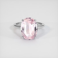 4.06 Ct. Sapphire Ring, 18K White Gold 1
