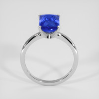 4.02 Ct. Blue Sapphire Ring, 18K White Gold 3