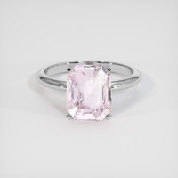 2.97 Ct. Pink Sapphire Ring, 18K White Gold 1