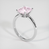 2.97 Ct. Pink Sapphire Ring, 18K White Gold 2