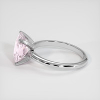 2.97 Ct. Pink Sapphire Ring, 18K White Gold 4