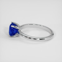 2.25 Ct. Blue Sapphire Ring, 18K White Gold 4