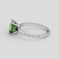 3.02 Ct. Green Sapphire Ring, 18K White Gold 4