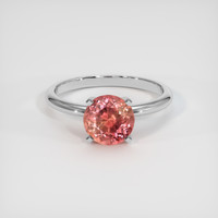 1.67 Ct. Sapphire Ring, 18K White Gold 1