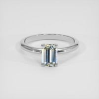 1.01 Ct. Bi Color Sapphire Ring, 18K White Gold 1