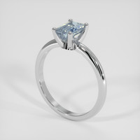 1.01 Ct. Bi Color Sapphire Ring, 18K White Gold 2