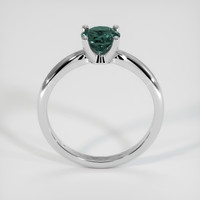 0.81 Ct. Green Sapphire Ring, 18K White Gold 3