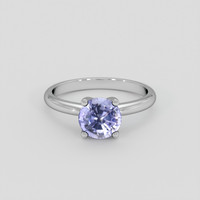 1.31 Ct. Violet Sapphire Ring, 18K White Gold 1