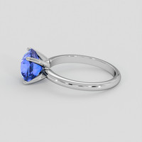2.53 Ct. Blue Sapphire Ring, 18K White Gold 4