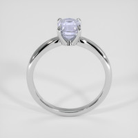 1.27 Ct. Purplish Blue Sapphire Ring, 18K White Gold 3
