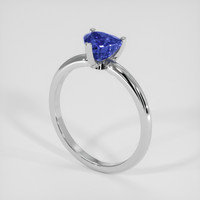 1.62 Ct. Blue Sapphire Ring, 18K White Gold 2