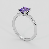 1.37 Ct. Color Change Sapphire Ring, 18K White Gold 2