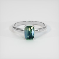1.57 Ct. Bi Color Sapphire Ring, 18K White Gold 1
