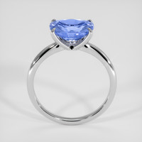 2.00 Ct. Blue Sapphire Ring, 18K White Gold 3