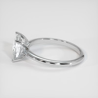 2.01 Ct. White Sapphire Ring, 18K White Gold 4