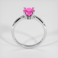 1.23 Ct. Pink Sapphire Ring, 18K White Gold 3