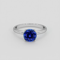 1.95 Ct. Blue Sapphire Ring, 18K White Gold 1