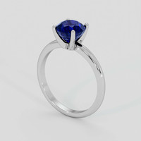 1.95 Ct. Blue Sapphire Ring, 18K White Gold 2