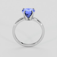 2.00 Ct. Blue Sapphire Ring, 18K White Gold 3