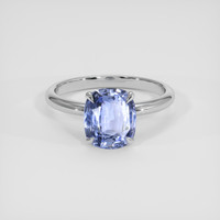 2.09 Ct. Violet Sapphire Ring, 18K White Gold 1