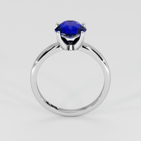 2.09 Ct. Blue Sapphire Ring, 18K White Gold 3