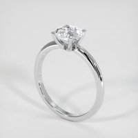 1.53 Ct. White Sapphire Ring, 18K White Gold 3