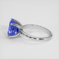 4.77 Ct. Blue Sapphire Ring, 18K White Gold 4