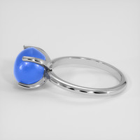 7.19 Ct. Blue Sapphire Ring, 18K White Gold 4