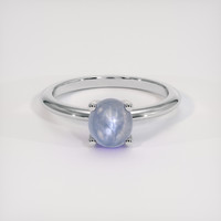 2.79 Ct. Blue Sapphire Ring, 18K White Gold 1