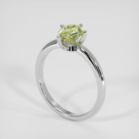 1.15 Ct. Bi Color Sapphire Ring, 18K White Gold 2